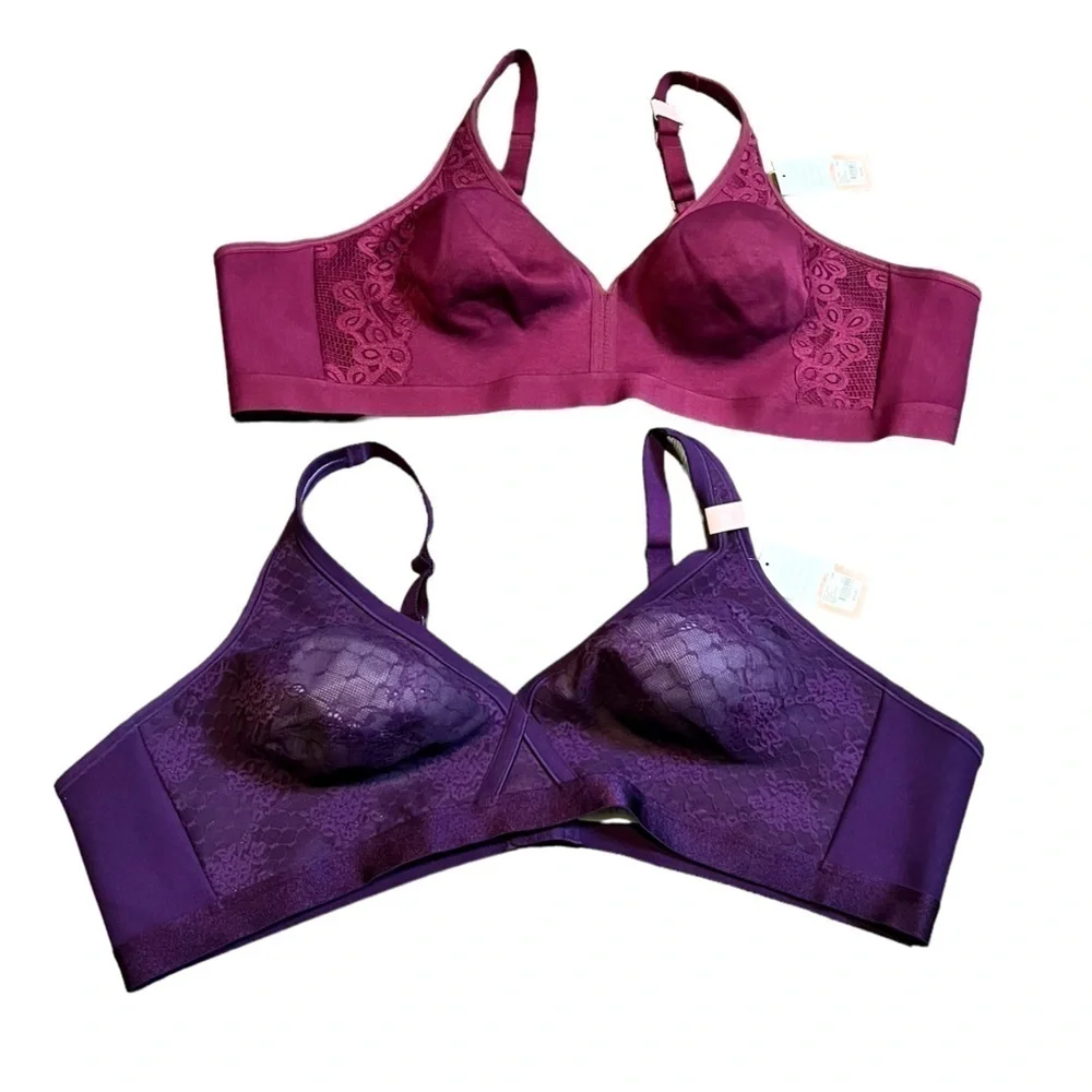 Women’s Cacique Unlined Full Coverage No Wire Bra Bundle Size 54B NEW